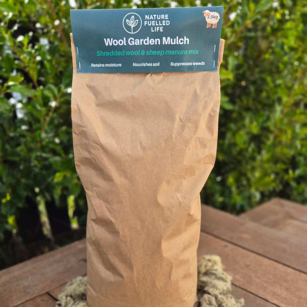 Wool Garden Mulch | NZ Sheep Wool Mulch for Veggie Gardens.